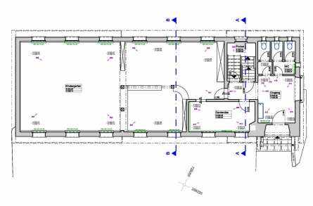 Architekturvermessung
Kindergarten Niederuzwil, Gebäudeaufnahmen:, 2D Fassadenpläne, 2D Grundrisspläne, 2D Schnittpläne