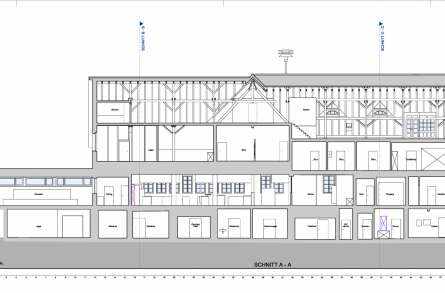 Architekturvermessung
Psychisches Zentrum, Herisau, Gebäudeaufnahmen:, 2D Fassadenpläne, 2D Grundrisspläne, 2D Schnittpläne