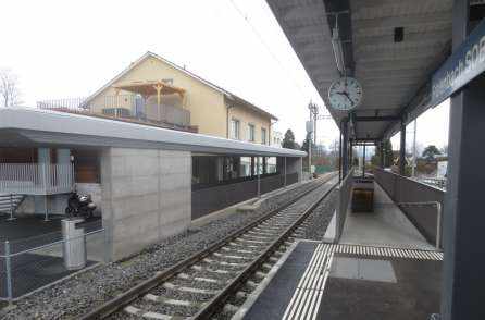 SOB Bahnhof, 8807 Freienbach, Grundlagenbeschaffung, Feldaufnahmen, Vorprojekt, Auflageprojekt und Kostenvoranschlag Statische Berechnungen Stahlbetonkonstruktionen, Koordination Leitungsprojekte der Werke, Devisierung, Ausschreibung und Offertvergleich, Ausführungsprojekt, Örtliche Bauleitung, Ausmass und Abrechnung