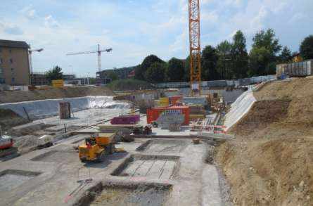 Überbauung Gschwaderstrasse, 
8610 Uster, Projekt und Fachbauleitung Massivbau, Projekt und Fachbauleitung Baugrube