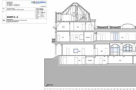 Architekturvermessung
Industrieareal Laubgasse 31, Frauenfeld, Gebäudeaufnahmen:, 2D Fassadenpläne, 2D Grundrisspläne, 2D Schnittpläne, 3D-Höhenmodell