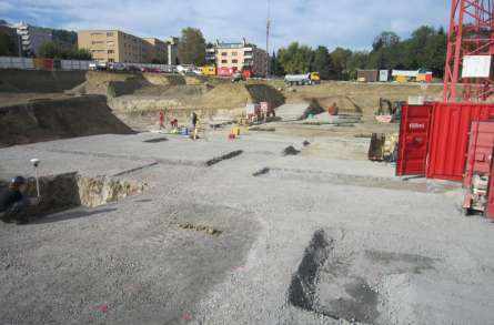 Überbauung Au-Sicht,
Steinacherstrasse, Au, Projekt und Fachbauleitung Baugrubenarbeiten, Projekt und Baukontrolle Tragstruktur in Massivbauweise