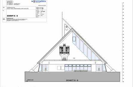 Architekturvermessung
Kirche St.Thomas, Baar, Gebäudeaufnahmen:, 2D Fassadenpläne, 2D Grundrisspläne, 2D Schnittpläne
