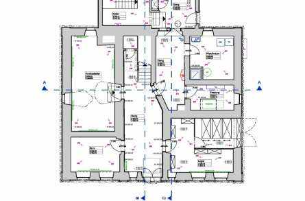 Architekturvermessung
Restaurant Krone, Speicher, Gebäudeaufnahmen:, 2D Fassadenpläne, 2D Grundrisspläne, 2D Schnittpläne