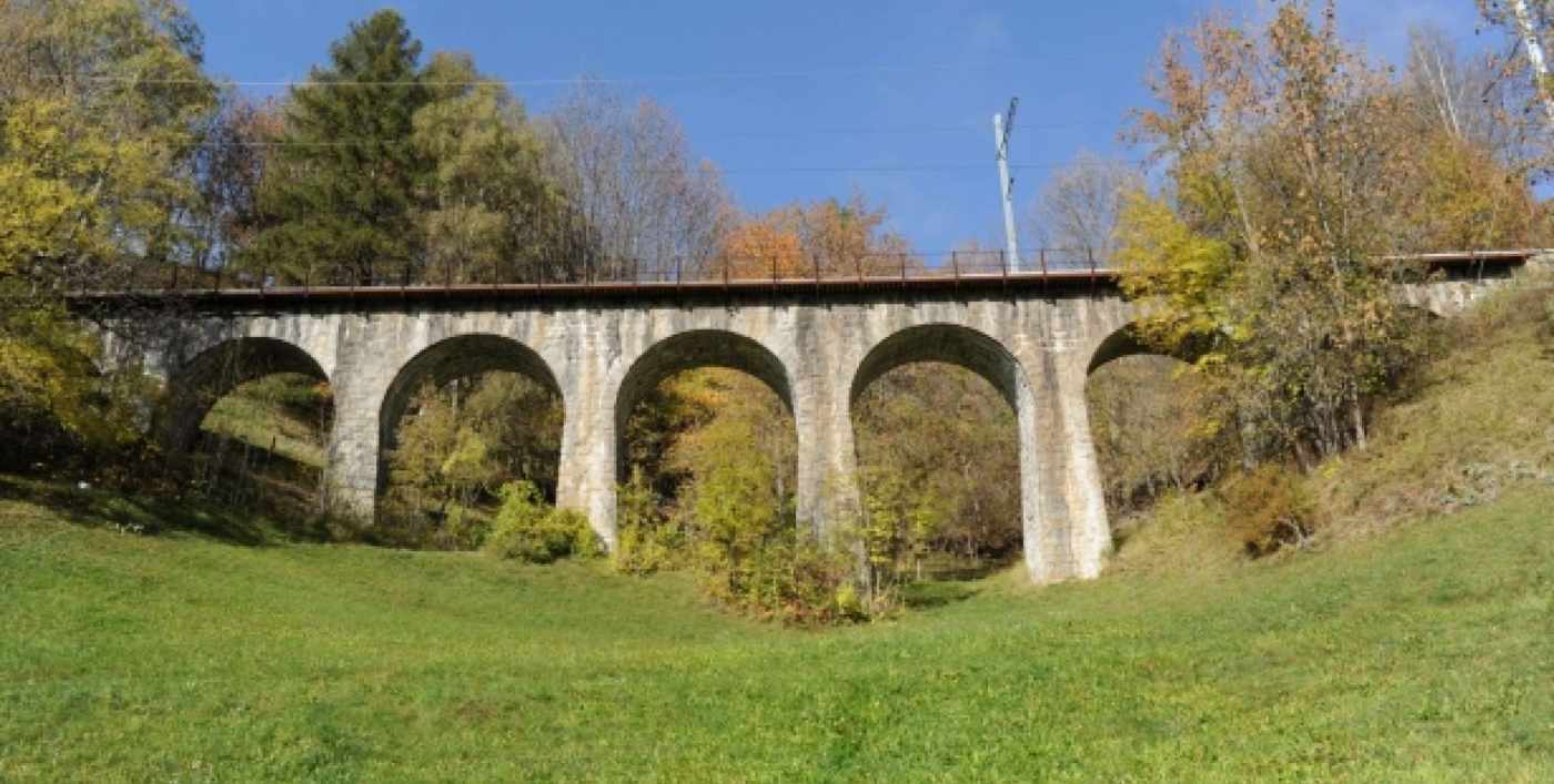 3D Oberflächenerfassung Wirbelbach-brücke 16.1 Abschitt Lax, Fiesch, Fixpunktnetz-Verdichtung, 3D Oberflächen und Höhenkurvenplan, 2D Schnittpläne