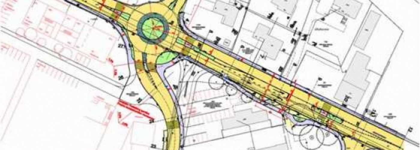 Kreisel Tischmacherhof, Galgenen, Projektstudien mit verschiedenen Erschliessungsvarianten, Vorprojekt