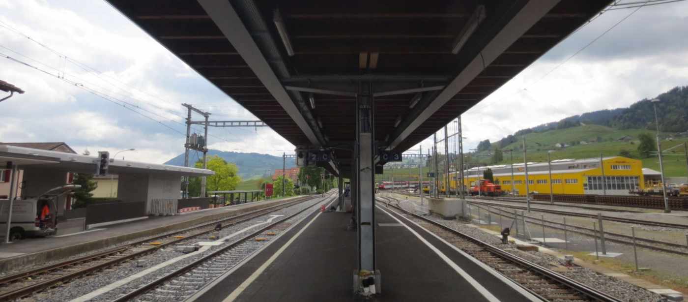 SOB Bahnhof, 8833 Samstagern, Projekt- und Fachbauleitung,Örtliche Bauleitung, Ausmass und Abrechnung (Ingenieurgemeinschaft)