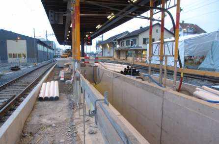 SOB Bahnhof, 8833 Samstagern, Projekt- und Fachbauleitung,Örtliche Bauleitung, Ausmass und Abrechnung (Ingenieurgemeinschaft)