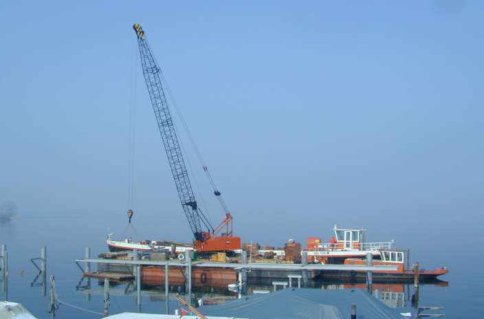 Hafenmole Hensa-Werft AG, Altendorf, Projekt, Bauleitung