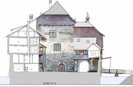 Architekturvermessung
Wasserschloss Hagenwil, Gebäudevermessung:, Fassadenpläne, Grundrisse, Schnitte, Orthoansichten