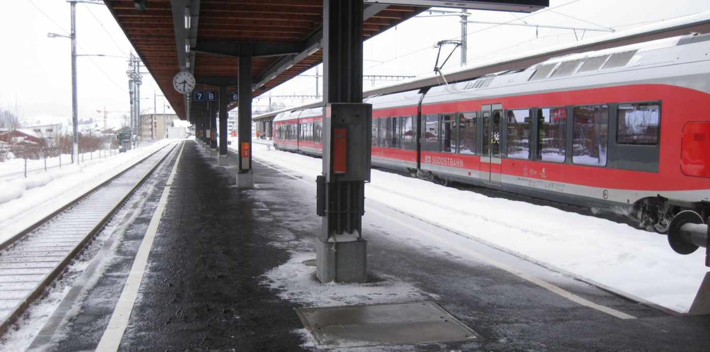 SOB Bahnhof, 8840 Einsiedeln, Grundlagenbeschaffung, Feldaufnahmen, Vorprojekt, Auflageprojekt und Kostenvoranschlag, Devisierung, Ausschreibung und Offertvergleich, Ausführungsprojekt, Örtliche Bauleitung, Ausmass und Abrechnung