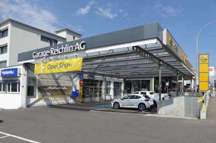 Erweiterung Garage Reichlin, Küssnacht, Projekt und Baukontrollen Tragstruktur in Massivbauweise und Stahlbau, Projekt und Fachbauleitung Baugrube mit Baugrubensicherung (Rühlwand)