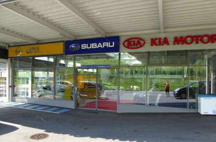 Erweiterung Garage Reichlin, Küssnacht, Projekt und Baukontrollen Tragstruktur in Massivbauweise und Stahlbau, Projekt und Fachbauleitung Baugrube mit Baugrubensicherung (Rühlwand)