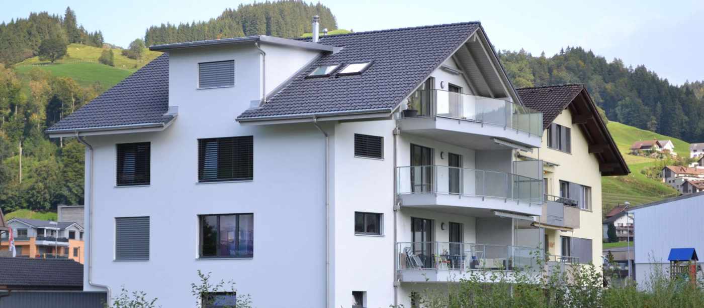 Erweiterung MFH Schoosstrasse 3, 
6418 Rothenthurm, Projekt und Baukontrolle Tragstruktur in Massivbauweise, Projekt und Baukontrolle der Pfahlfundation