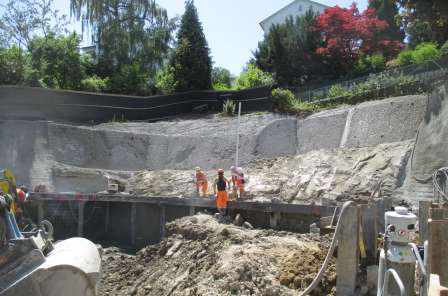 MFH Weinbergstrasse 35, 8802 Kilchberg, Projekt und Baukontrolle Tragstruktur in Massivbauweise,,Projekt und Fachbauleitung Baugrubenarbeiten inkl. Sicherung