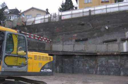 MFH Dorfstrasse 36, 8802 Kilchberg, Projekt und Baukontrolle Baugrubenarbeiten mit Sicherung, Projekt und Baukontrolle Massivbauarbeiten