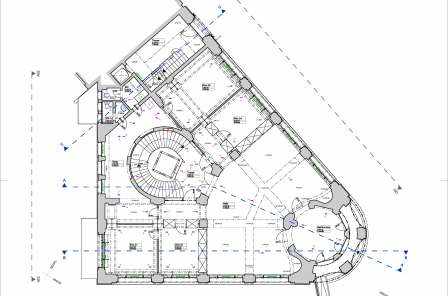 Architekturvermessung
SOB Verwaltungsgebäude, St.Gallen, Gebäudeaufnahmen:, 2D Fassadenpläne, 2D Grundrisspläne, 2D Schnittpläne, Deckenansichten