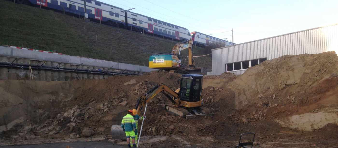 Gewerbehaus Furt 2, Bülach, Projekt / Bauleitung Baugrube