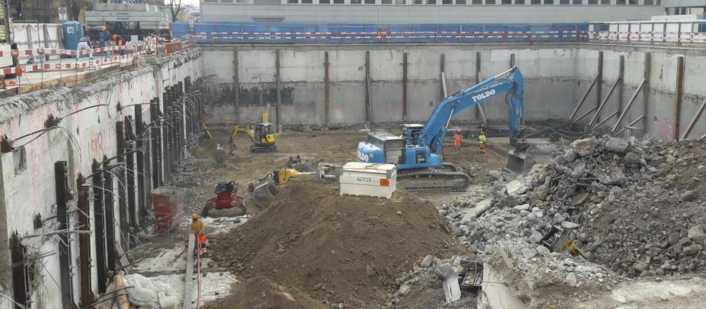 WGH Badenerstrasse 565, Zürich, Ausführungsplanung Baugrubensicherung, Überwachungskonzept, Baukontrollen