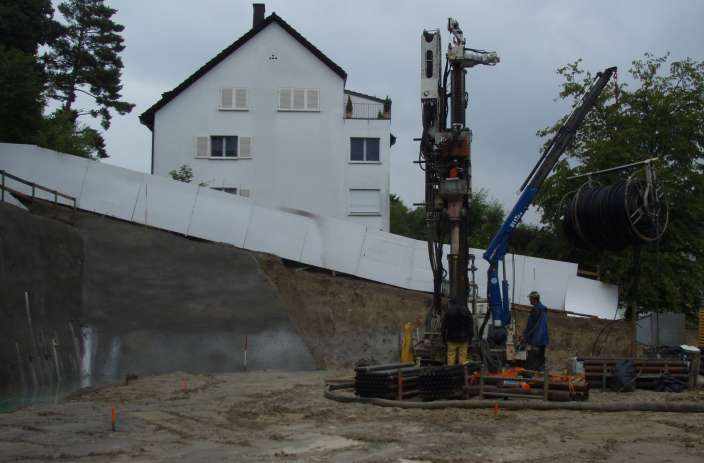 MFH Griesernweg 20/22, Zürich, Projekt, Ausschreibung Ausführungsplanung und Baukontrollen der Nagelwand und Aushub