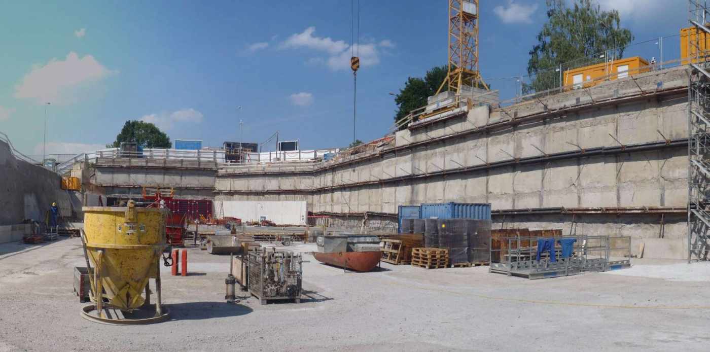 Garage Küry, Rüschlikon, Projekt Baugrube mit Rühlwand, Nagelwand und Aushub