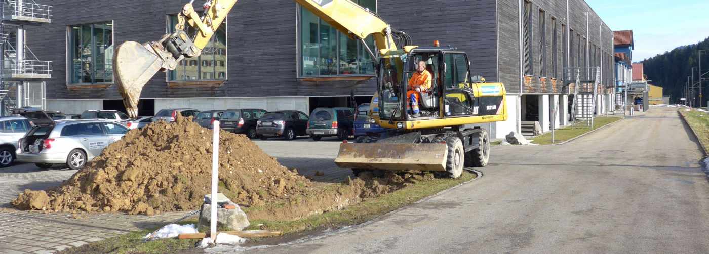 Erweiterungsbau B. Braun, Escholzmatt, Baugrunduntersuchung, Sondagen Grundwasser, Projektberatung