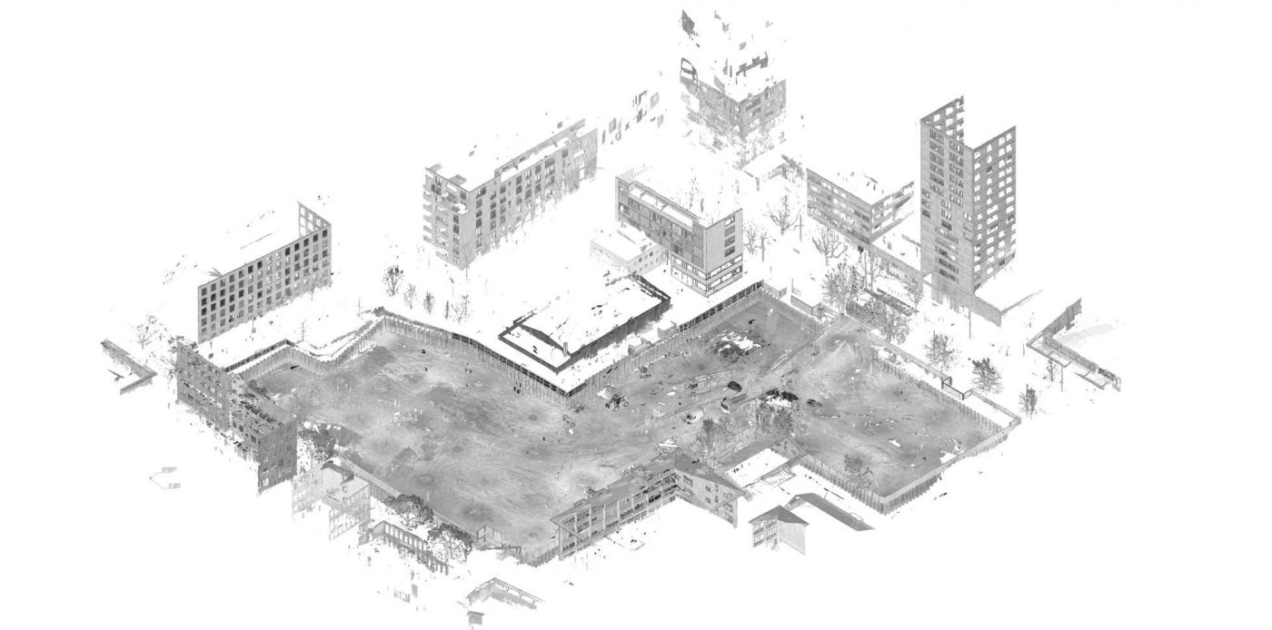 Labitzke-Areal Zürich, 3D Laserscan, 3D- / BIM- Modellierung aus Punktwolke