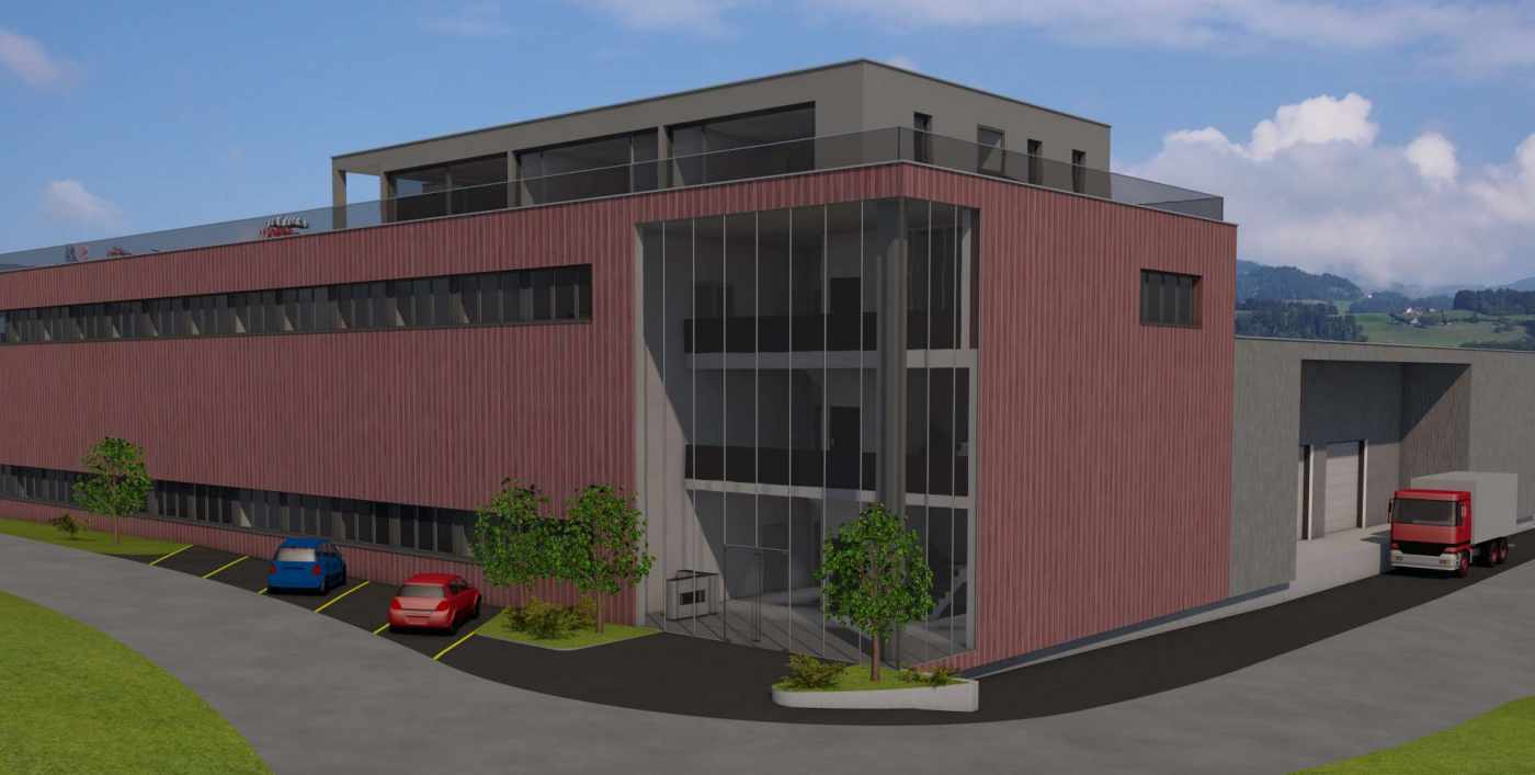 Projektstudie Industrieanlage, 8733 Eschenbach, Baurechtliche Abklärungen, Architekturpläne inkl. 3D-Modell, Visualisierung mit Drohnenflug, Kostenschätzung