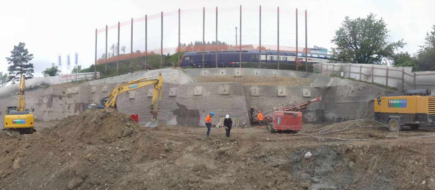 2 MFH Weissenbrunnenstrasse, Birmensdorf, Planung von Aushub, Hang- und Haugrubensicherung, Prüfstatik SBB, Schutzgerüst SBB, Baukontrollen