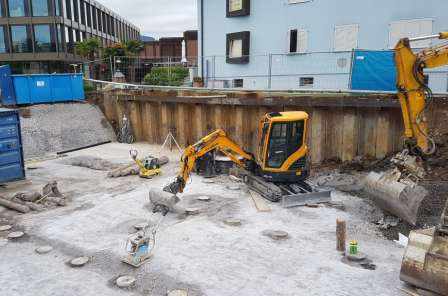 ZFH Oberseestrasse 16, Rapperswil, Projekt inkl. Baukontrollen, Baugrube und Fundation