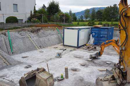 ZFH Oberseestrasse 16, Rapperswil, Projekt inkl. Baukontrollen, Baugrube und Fundation