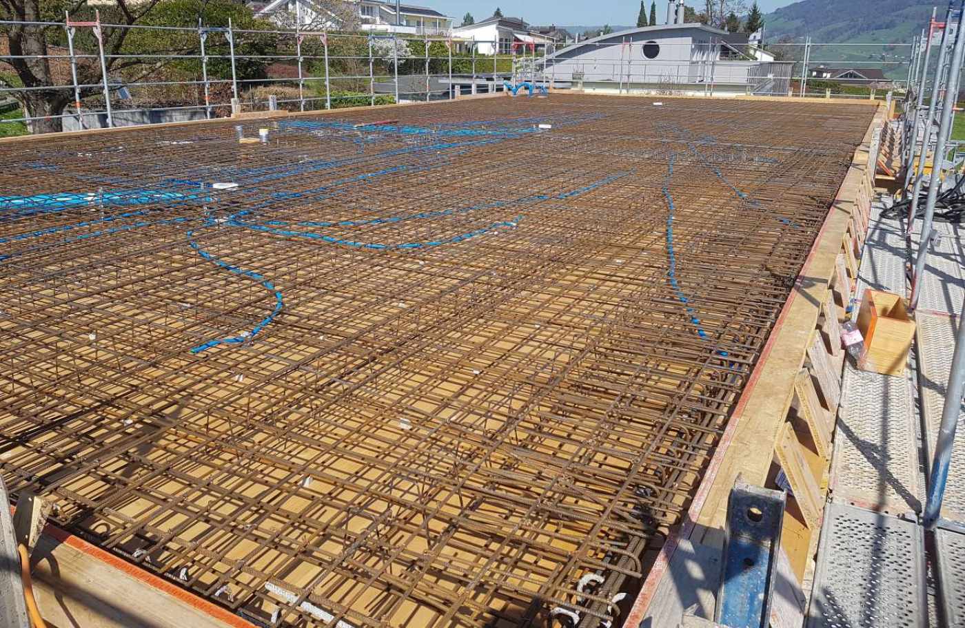 Neubau Einfamilienhaus, Eichweg 3,
6045 Meggen, Projekt und Baukontrolle der Tragstruktur in Massivbauweise, Projekt und Baukontrolle für Baugrube und Baugrubensicherung