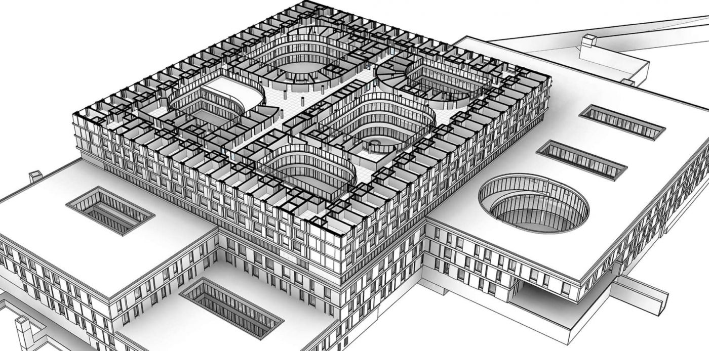 Kantonsspital Baden, BIM Betriebsvorgaben (OIA&LIA), 3D- / BIM- Modellierung aus Pläne, Technischer (REVIT) Support