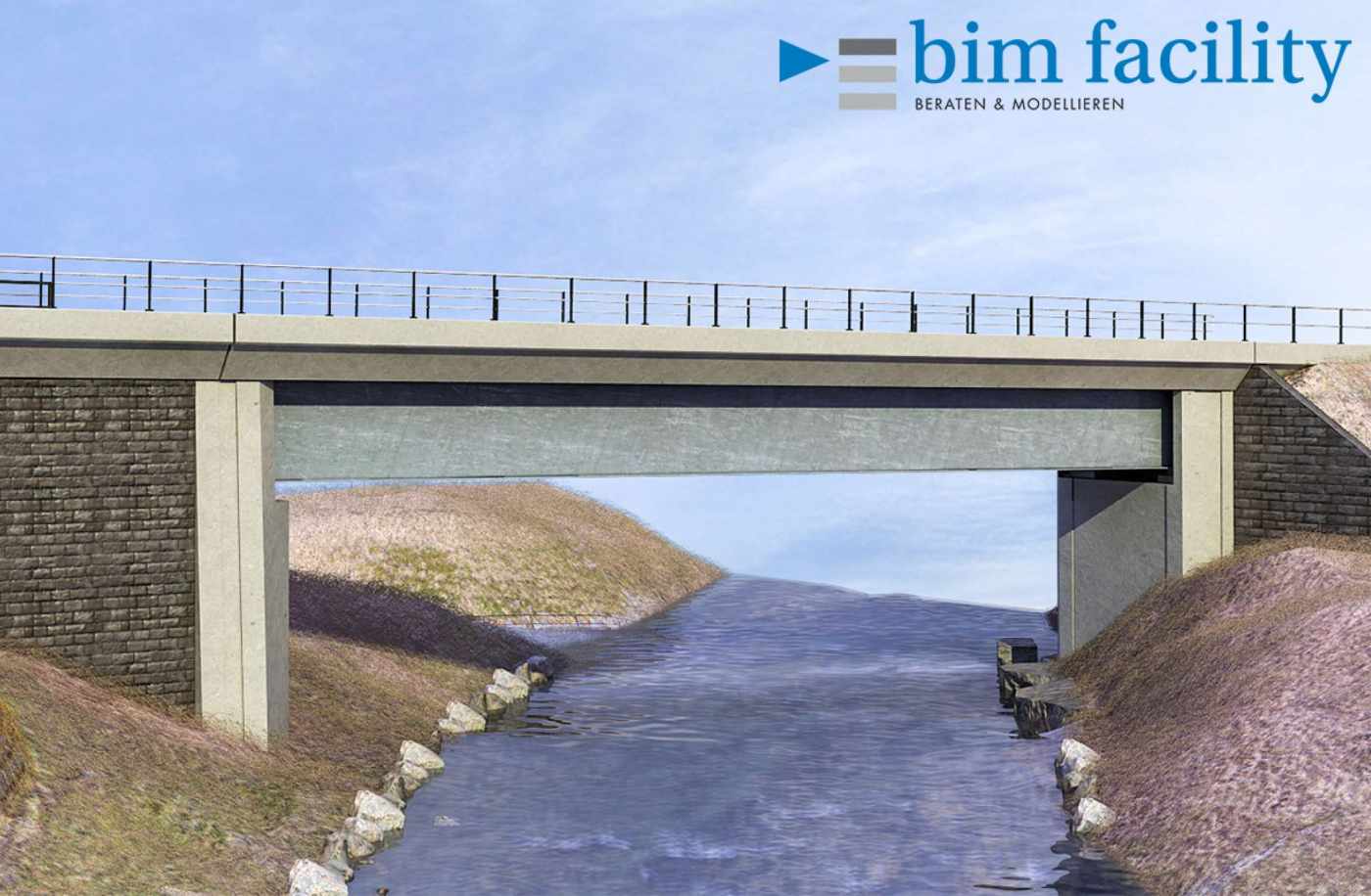 3D-Modell Bressonanz Brücke, 3D Laserscan, 3D- / BIM- Modellierung aus Punktwolke, Visualisierung