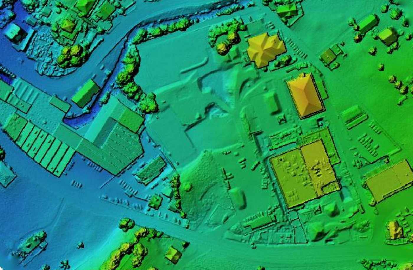 Neubau Schul- und Sportanlage, Oberarth, Aufnahme DGM und Bereitstellung Grundlagedaten, Grenzmutation, Erstellung Baugespann, Erstellung Baufixpunktnetz, Setzungsmessungen, diverse Bauabsteckungen, Detailaufnahmen und Höhenkoten, Baufortschrittskontrolle mittels Drohnenaufnahmen