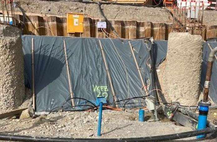 Baustelle Überwachung KEBAG-Enova mit Porenwasserdruckgeber, Zuchwil AG, 8 Pegelsonden,,7 Porenwasserdruckgeber,,8 Datalogger mit System LoRa