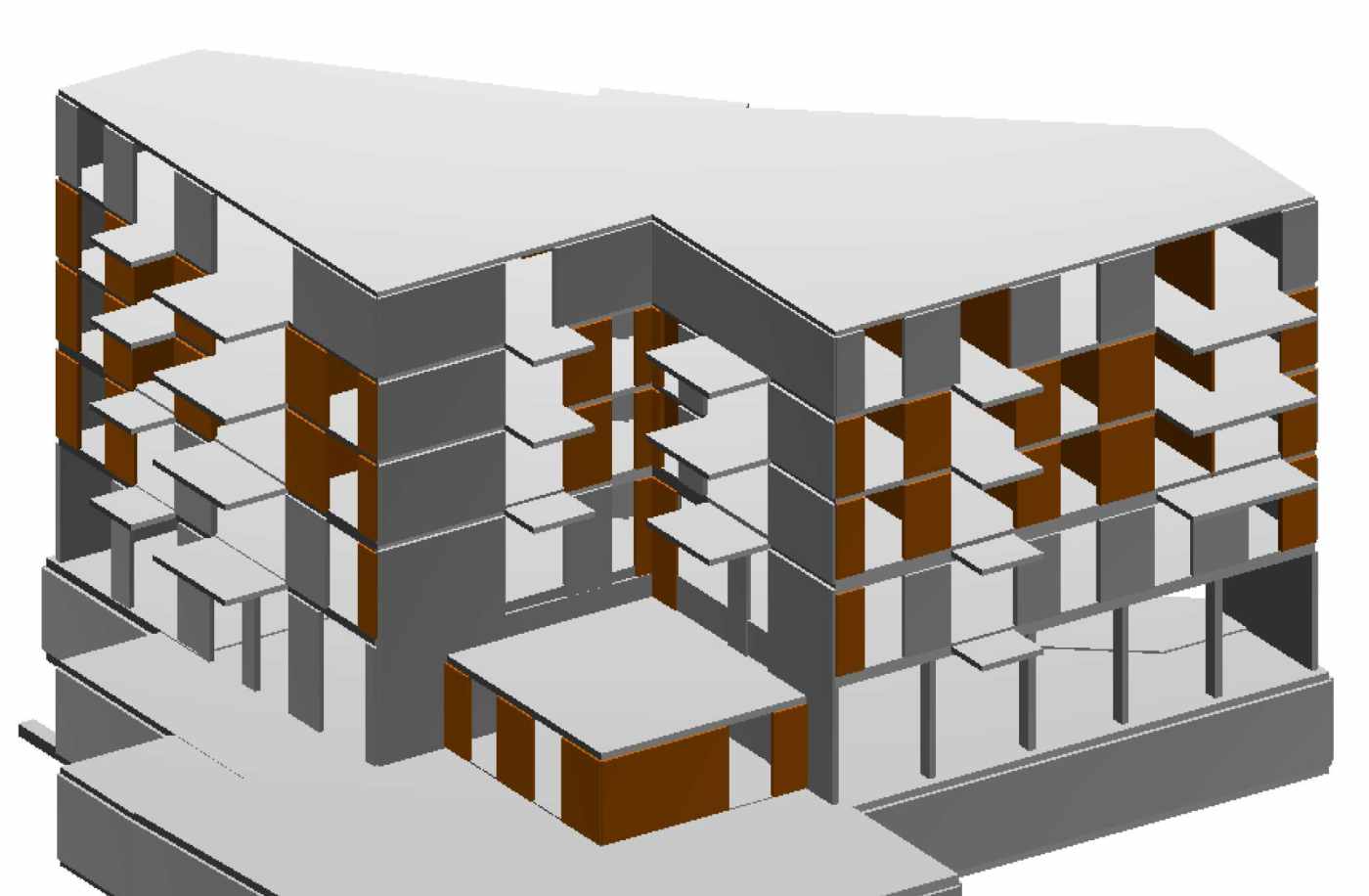 Sanierung Hottingerstr. 52, Zürich, Erdbebenüberprüfung mit optimiertem Ertüchtigungsvorschlag. Überprüfung der Tragstruktur aufgrund der Umbauten und Aufstockung. Projektierung der 2 geschossigen Aufstockung in Holz, 