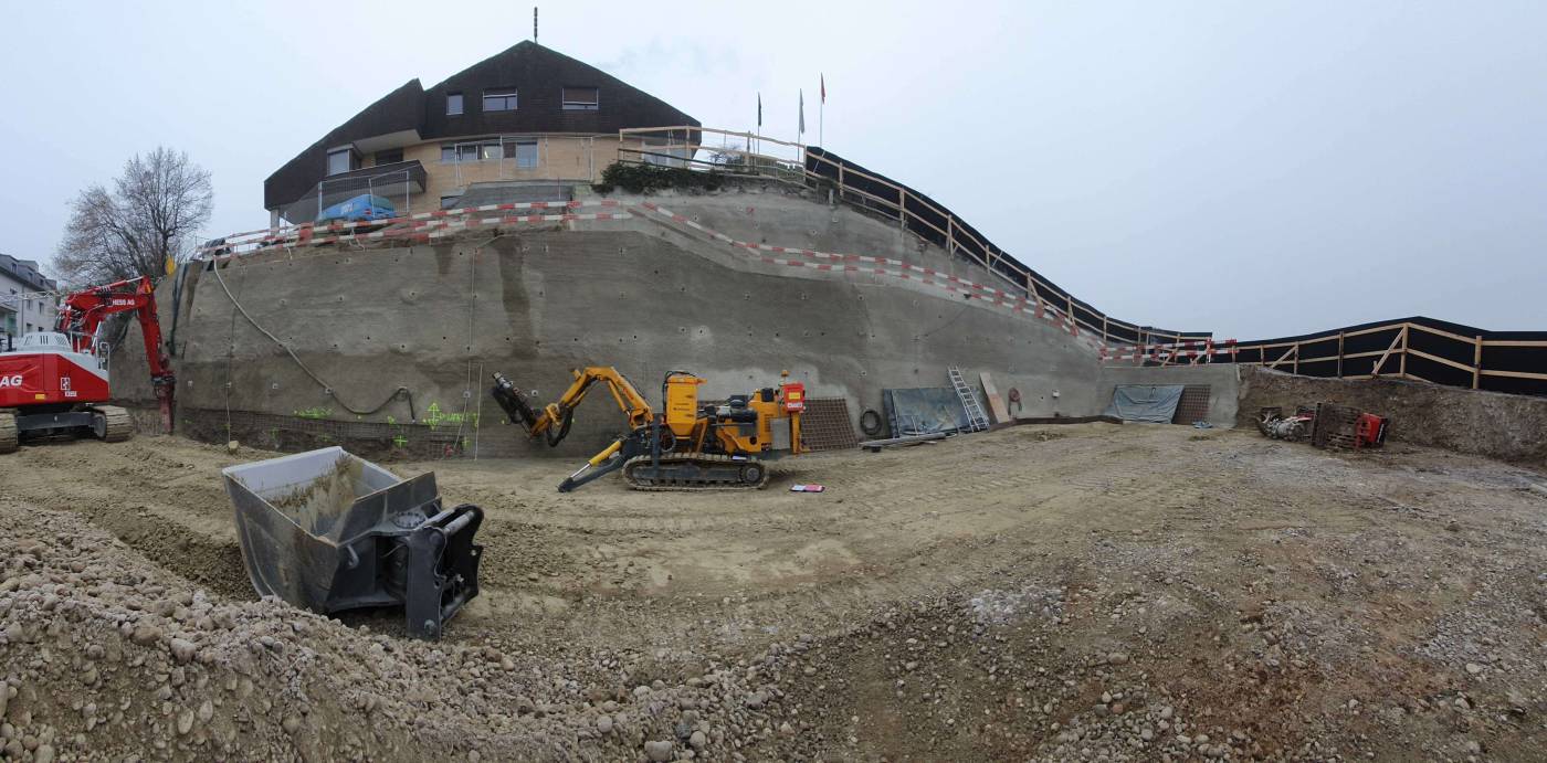 Baugrube Benderbühlstrasse 6, Stäfa, Geologisches Gutachten, Projektierung Baugrube, Submission Baugrube, Baukontrollen