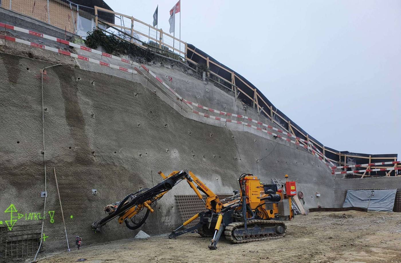 Baugrube Benderbühlstrasse 6, Stäfa, Geologisches Gutachten, Projektierung Baugrube, Submission Baugrube, Baukontrollen