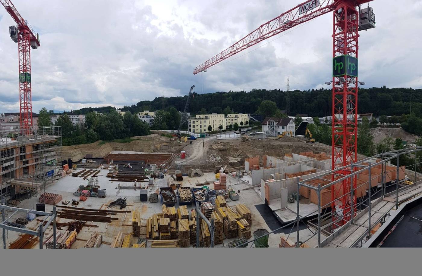 Wohnüberbauung Wydeweg, Bremgarten, Projekt- und Baukontrolle, Tragstruktur in Massivbauweise, Pfahlfundation