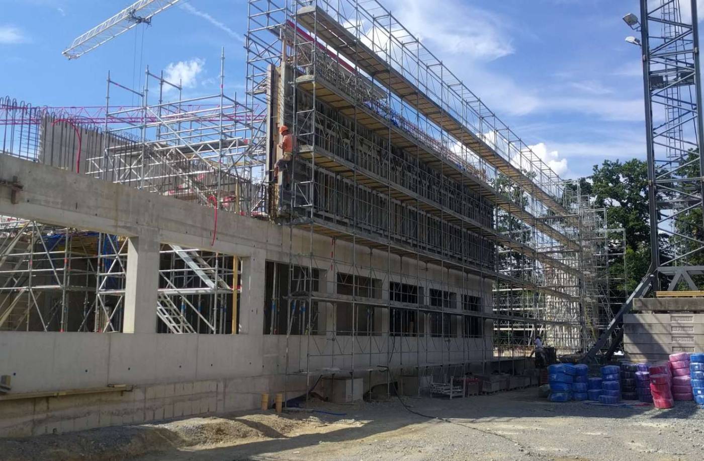 Neubau Industriegebäude Packsys Global, Vor- und Bauprojekt, Submission und Ausführungsplanung, Statik Hochbau und Fundation