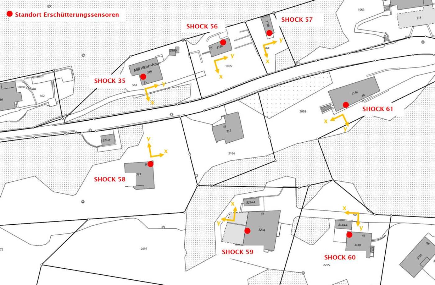 Erschütterungsmessungen zur Beweissicherung Haus Widmer, St. Moritz, Konfigurieren und Aufstellen der Sensoren, Aufsetzen und Betreiben des Kundenportals, Erstellen des Schlussberichtes