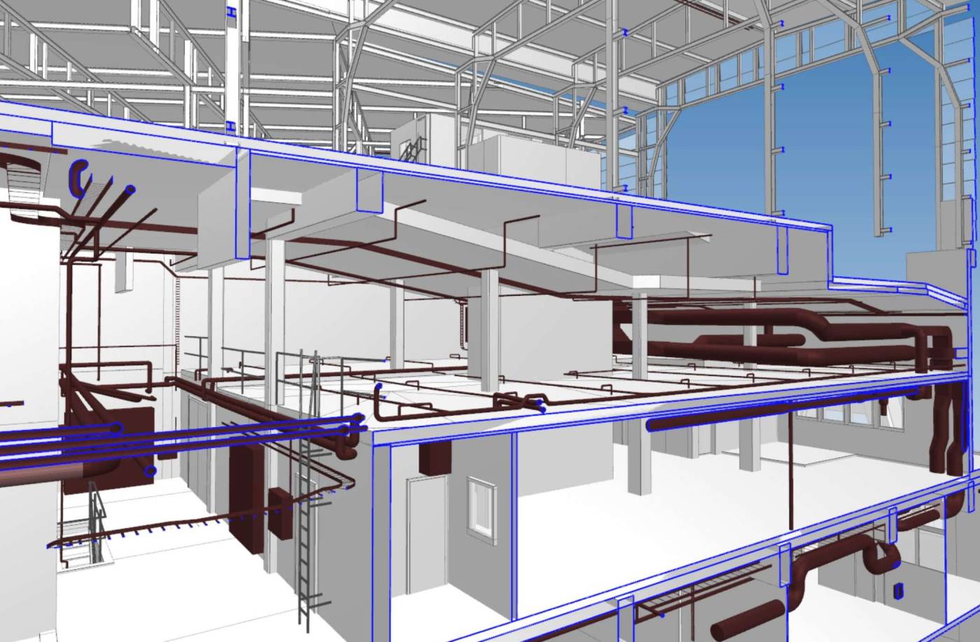 3D-Modell/digitaler Zwilling
Seilbahnstation, Beratung, Laserscanning bestehender Bauwerke 3D-Modellierung mit BIM-Software in LoD100 bis 400, Qualitätskontrollen, Laufende Nachführung digitaler Zwilling, Natives Modell (Revit RVT oder Archicad PLN), 3D DGN (Körper), IFC, 2D-Grundrisspläne