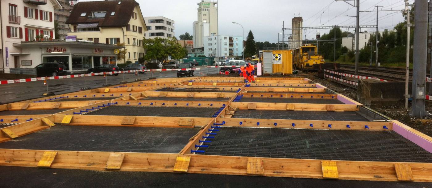 Neugestaltung Bahnhofstrasse, Erstellen neue P+Rail Anlage, Sempach Station, Vorprojekt, Bauprojekt, Ausführungsprojekt, Bauleitung, Abrechnung, Abschlussdokumentation