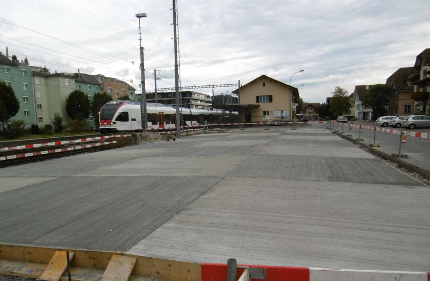 Neugestaltung Bahnhofstrasse, Erstellen neue P+Rail Anlage, Sempach Station, Vorprojekt, Bauprojekt, Ausführungsprojekt, Bauleitung, Abrechnung, Abschlussdokumentation
