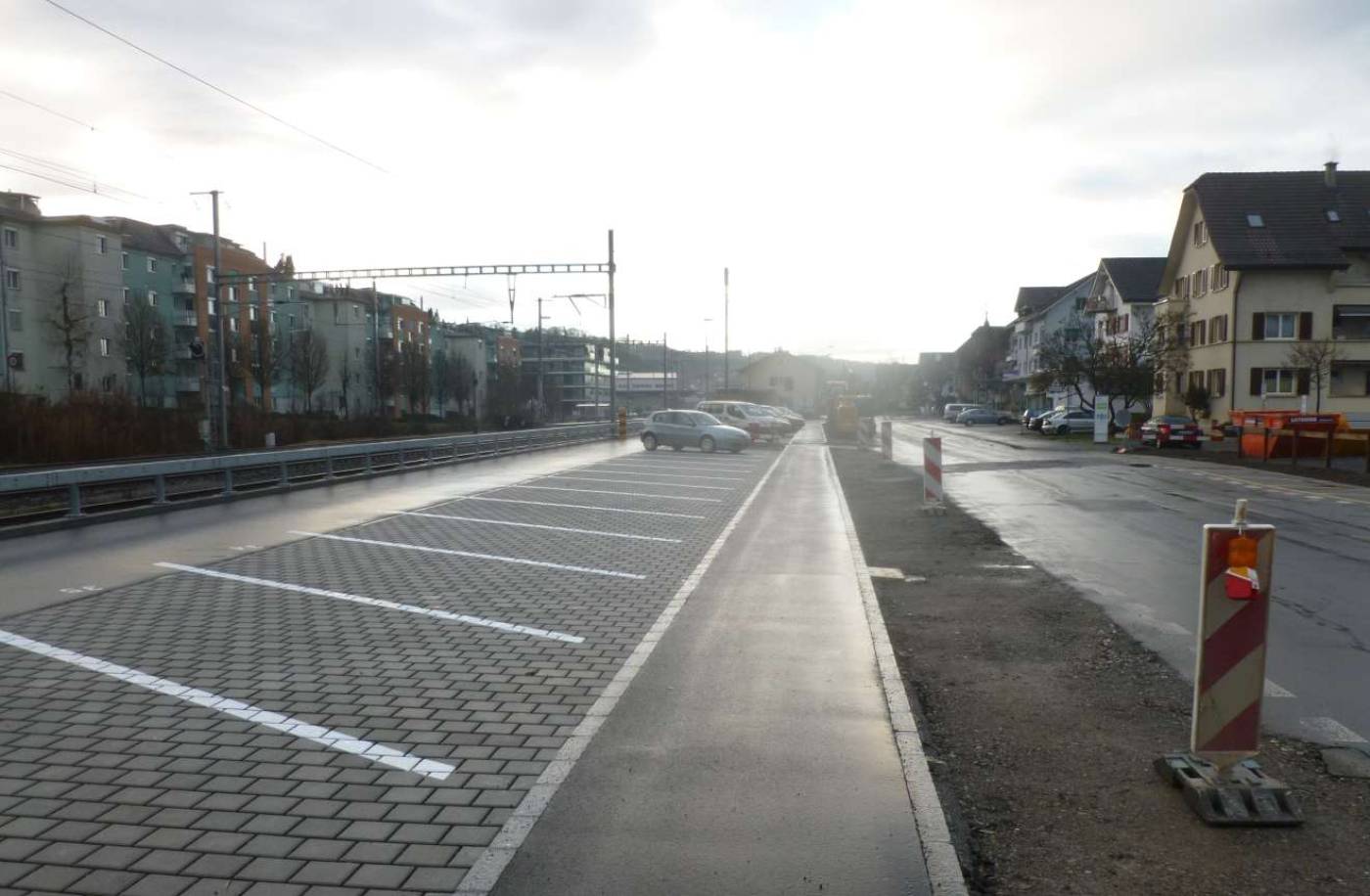 Neugestaltung Bahnhofstrasse, Erstellen neue P+Rail Anlage, Sempach Station, Vorprojekt, Bauprojekt, Ausführungsprojekt, Bauleitung, Abrechnung, Abschlussdokumentation