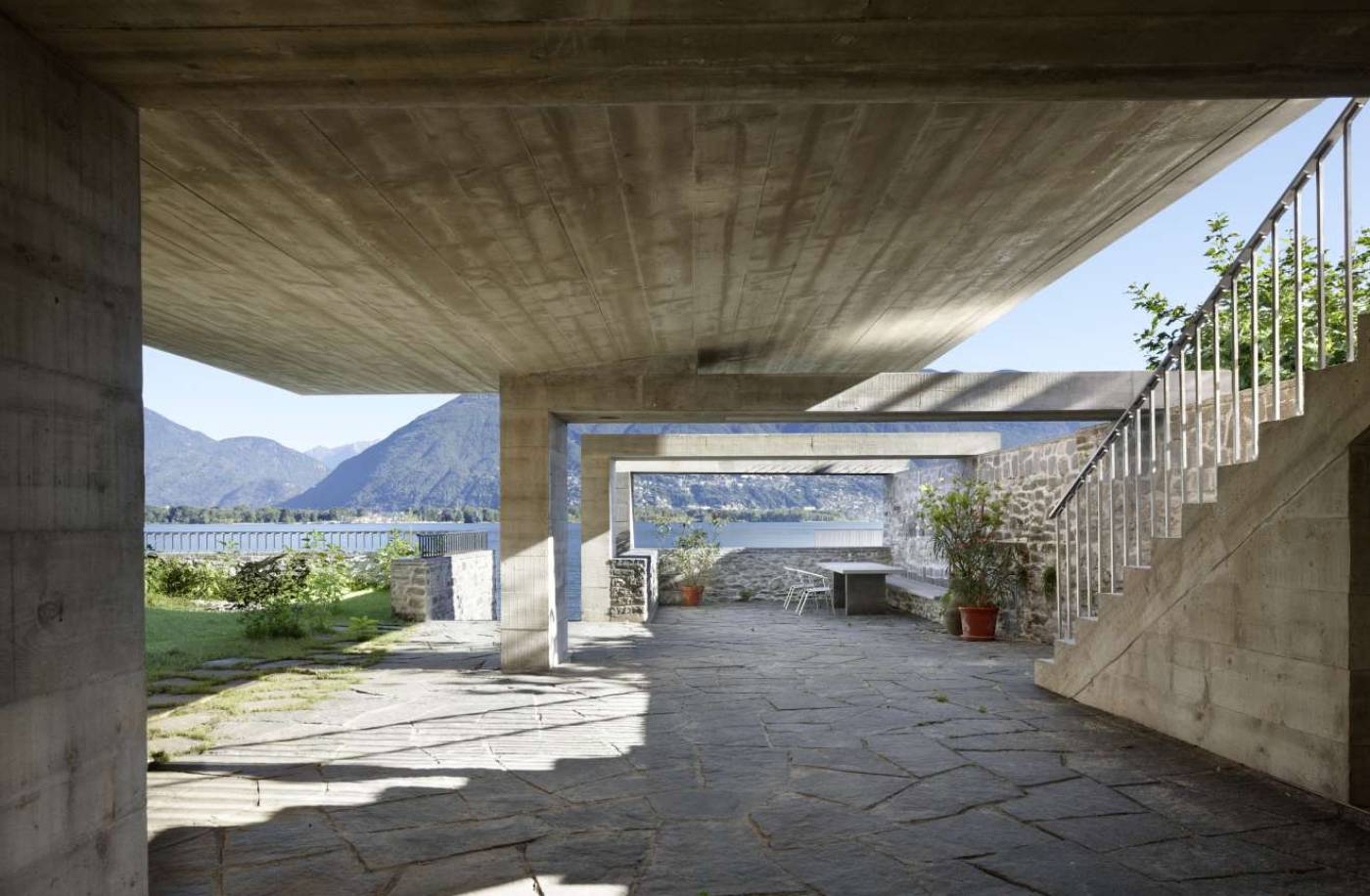Casa monofamigliare, San Nazzaro, Projektierung, Ausschreibung und Realisierung:, Pfahlfundation, Tragstruktur in Massivbau