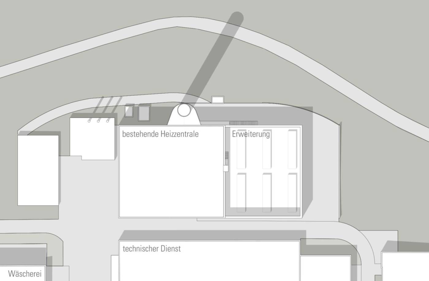 Energiezentrale KSB, Baden, Planung und Ausführung der Verstärkungsmass-nahmen,Planung und Ausführung des Neubaus, inklusive Fundation.