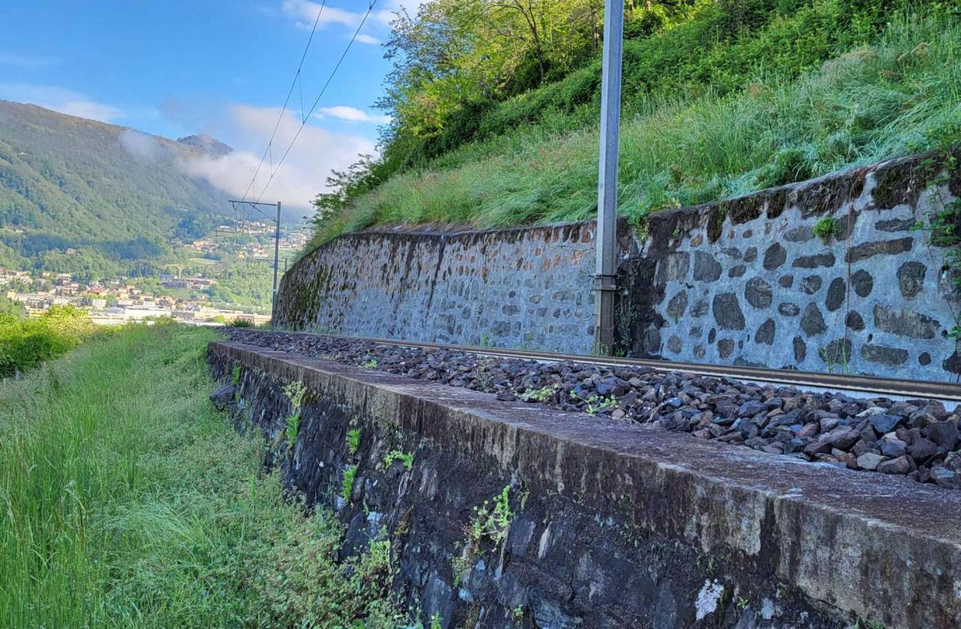 Rilievo topograficoÂ FLP Lugano, Ponte Tresa, Elaborazione concetto di misurazione, Gestione progetto e sicurezza, Rilievo nuova rete punti fissi, Rilievo geometria binari e perron, Rilievo laserscanner di tutta la tratta, Rilievo di punti particolari su tutta la tratta, Rilievo sezioni trasversali per progetto ZBMS