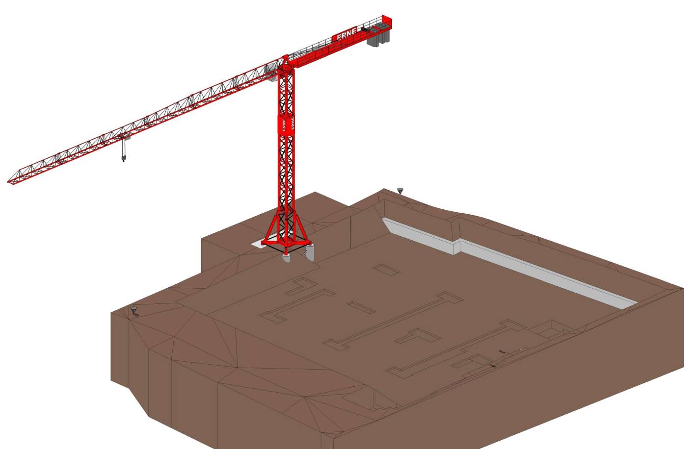 Neubau Dreifachturnhalle Unteräsch, Möriken-Wildegg, Vorprojekt, Bauprojekt, Planung und Projektierung des Tragwerks sowie der Baugrube